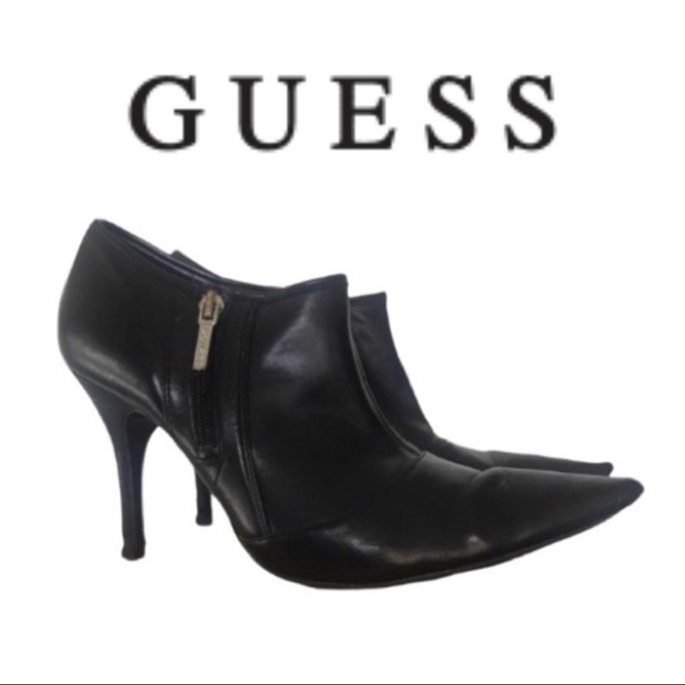 GUESS LEATHER BOOTIES SZ 9.5